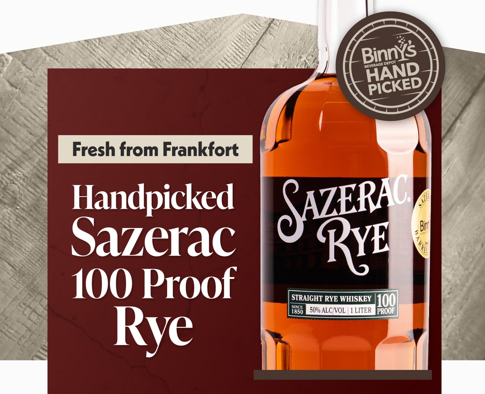 Handpicked 100Proof Sazerac Rye