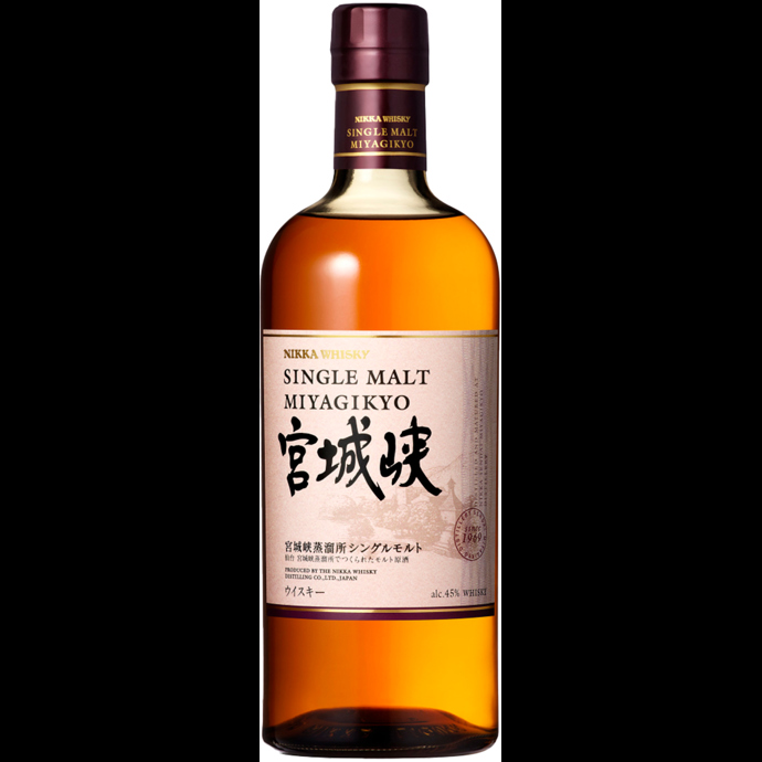 Whisky Nikka Miyagikyo Single Malt + 2 Verres Riedel Logo Nikka Gravé.
