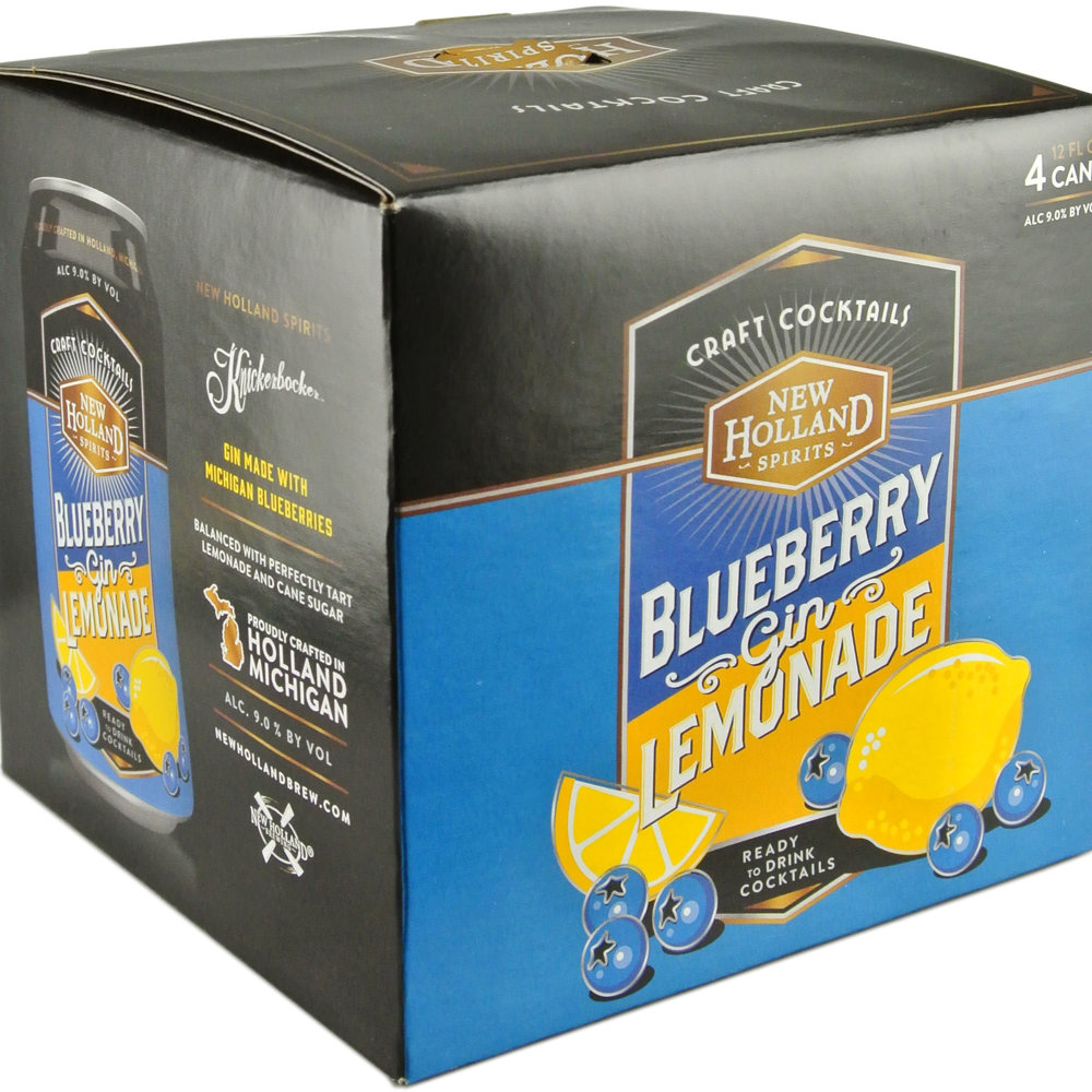 New Holland Spirits Blueberry Gin Lemonade Craft Cocktail
