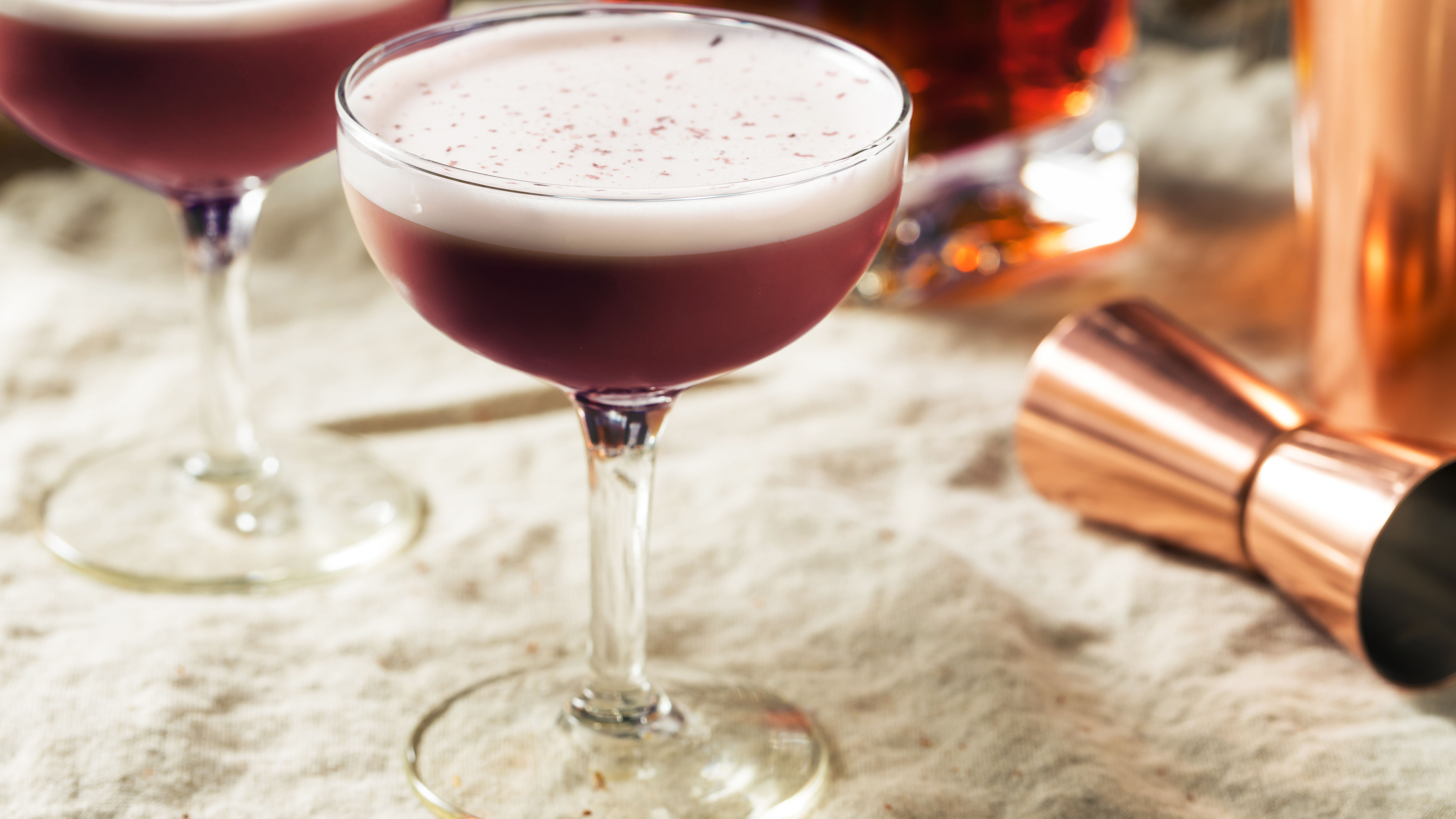 Porto Flip, Classic cocktail with nutty, sweet, and boozy flavors